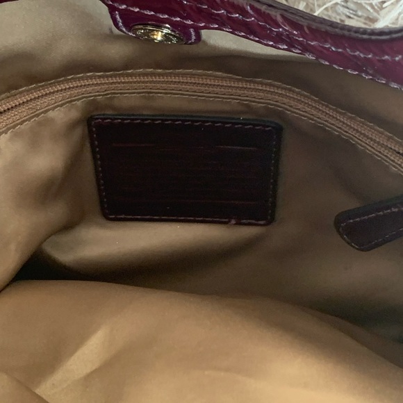 Beautiful Purple Patent Leather Coach Purse. - Picture 2 of 10